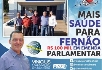 MAIS SAÚDE PARA FERNÃO - 100 mil em Emenda Parlamentar