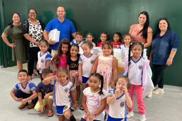 Entrega dos Kits Escolares no Centro Educacional 