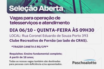 Oportunidade de trabalho para Fernão